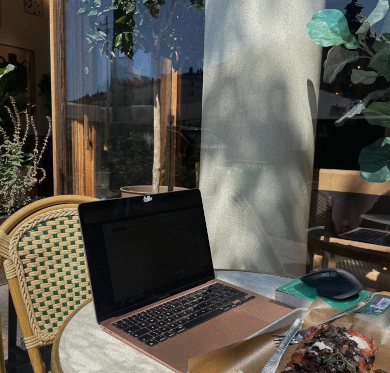Table and Laptop